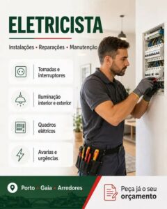 Eletricista para Instalações Elétricas e Remodelações